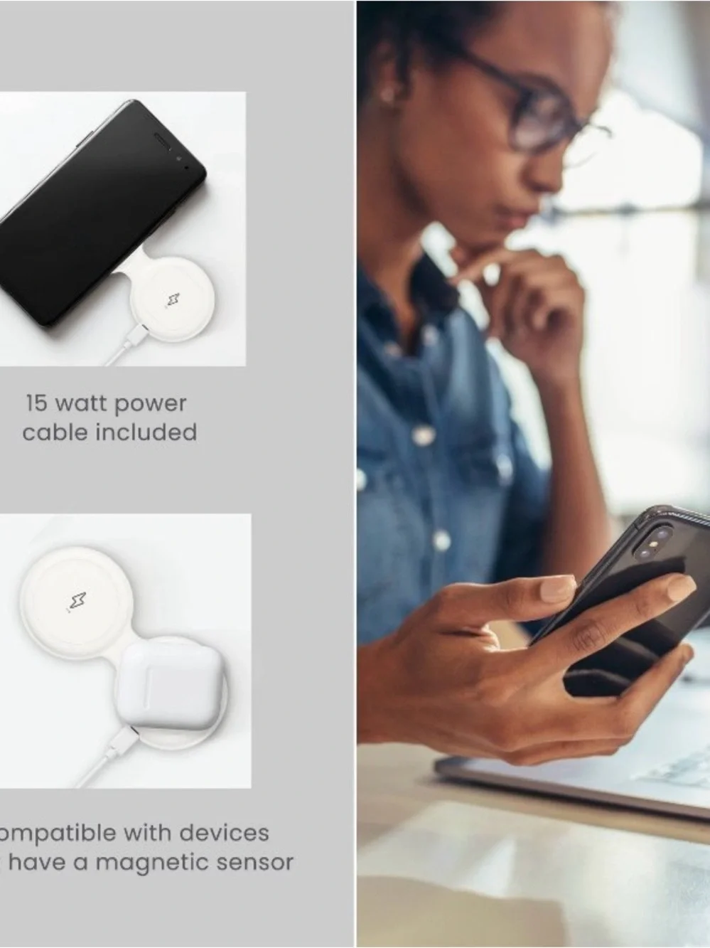 NEW TravelSmart by Conair Foldable Wireless Charging Pad - White